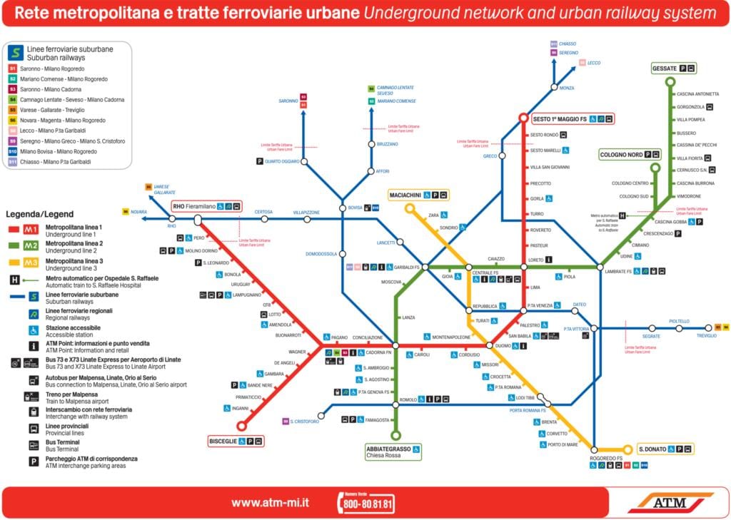 карта на lampugnano централната гара на Милано