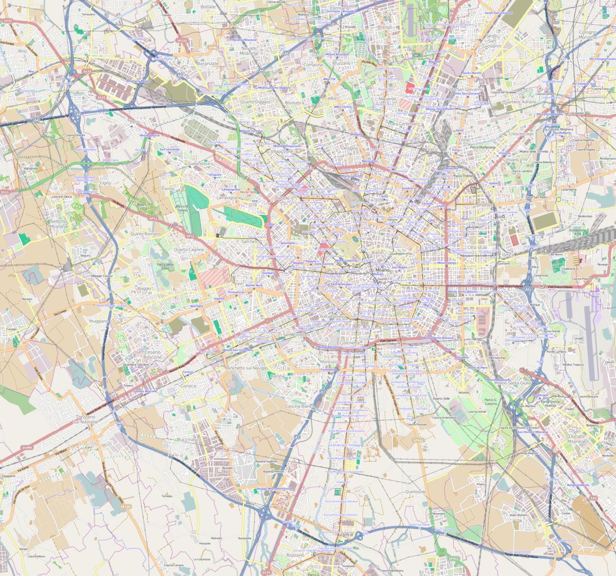 карта на жп гара Милано рогоредо 