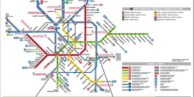 Карта централната жп гара на Милано 