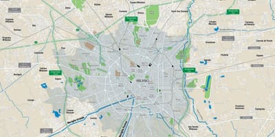 Карта на Милано канали 