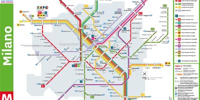 Милано автобусна карта