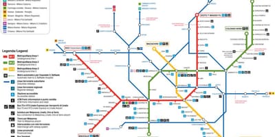 Карта на lampugnano централната гара на Милано